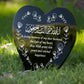 Muslim Islamic Memorial Plaque For Husband Acrylic Heart Stake