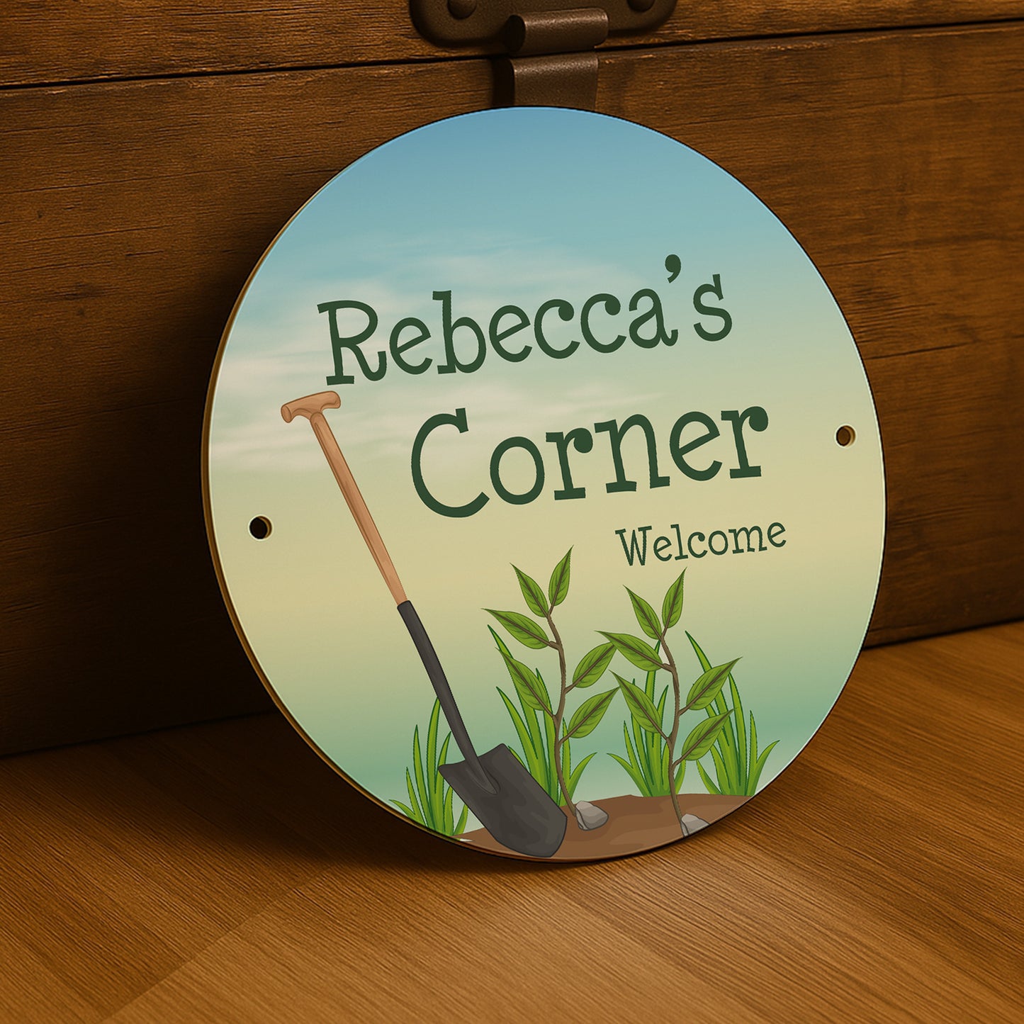 Personalised Any Name's Corner Sign Welcome Sign For Garden Shed