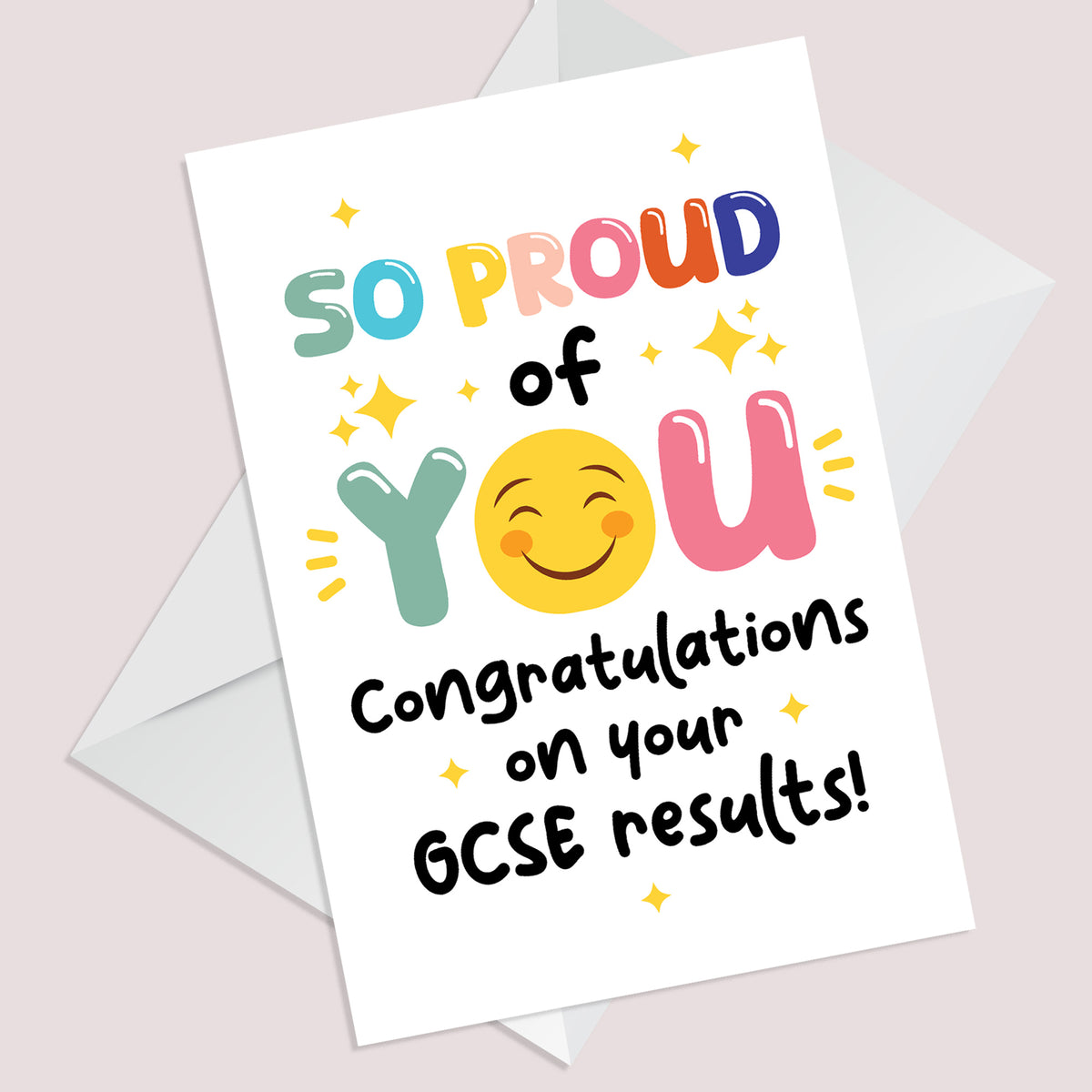 GCSE Results Congratulations Card Well Done Card Son Daughter
