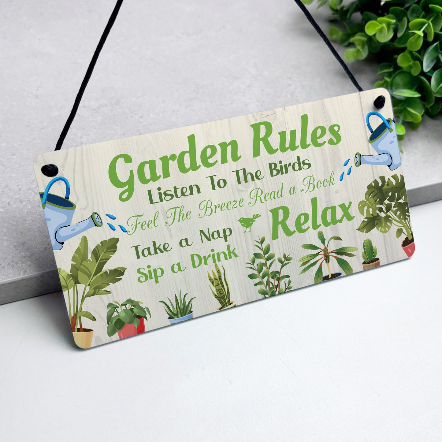 Garden Signs For Outside Hanging Garden Rules Sign For Yard