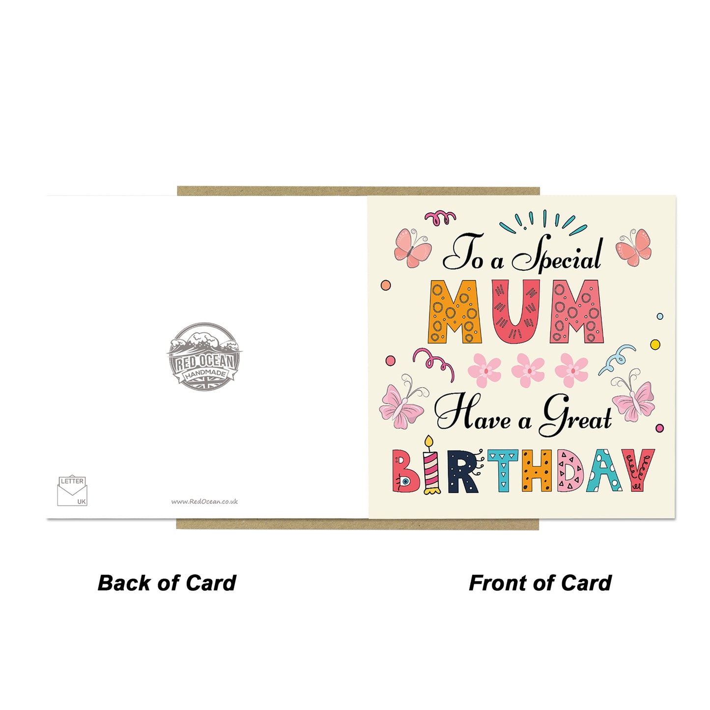 Mum Birthday Card Birthday Card For Mum Card From Son Daughter