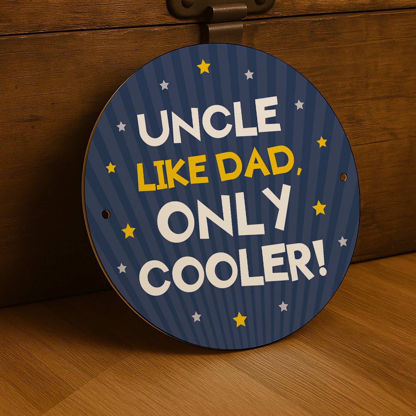 Gift For Uncle For Birthday Like Dad Only Cooler Hanging Sign