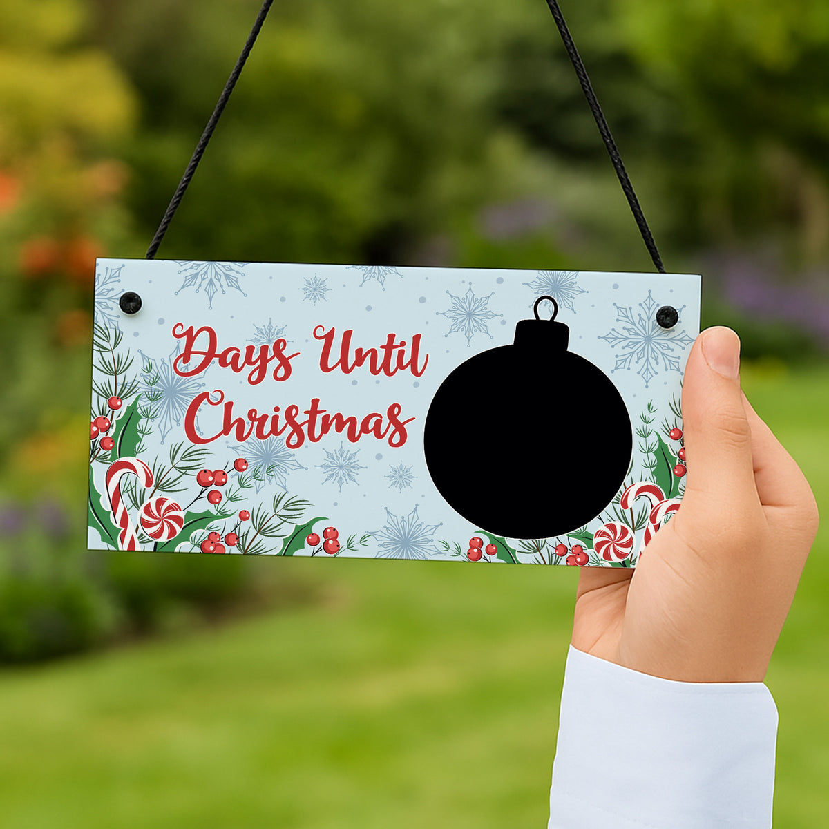 Christmas Countdown Plaque For Kids Children Days Until Christma
