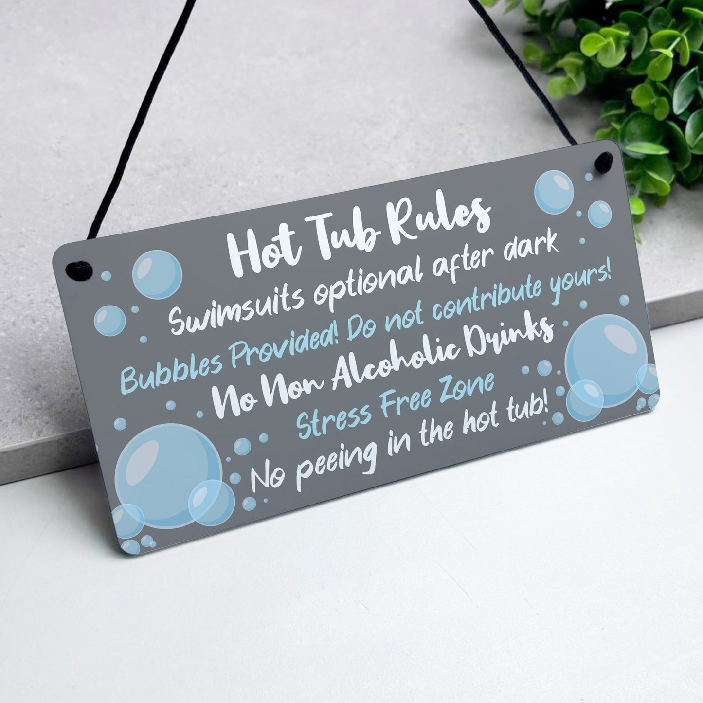 Hot Tub Sign For Outside Hanging Shed Plaque Yard Summerhouse