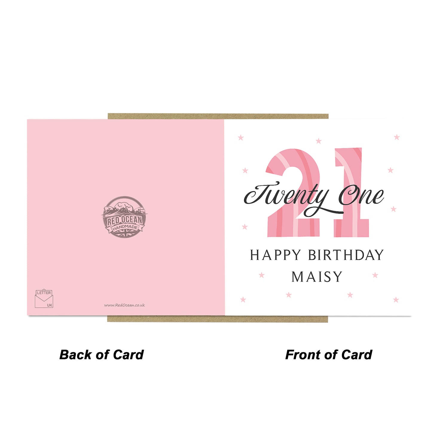 Personalised 21st Birthday Card For Women Daughter Sister Friend
