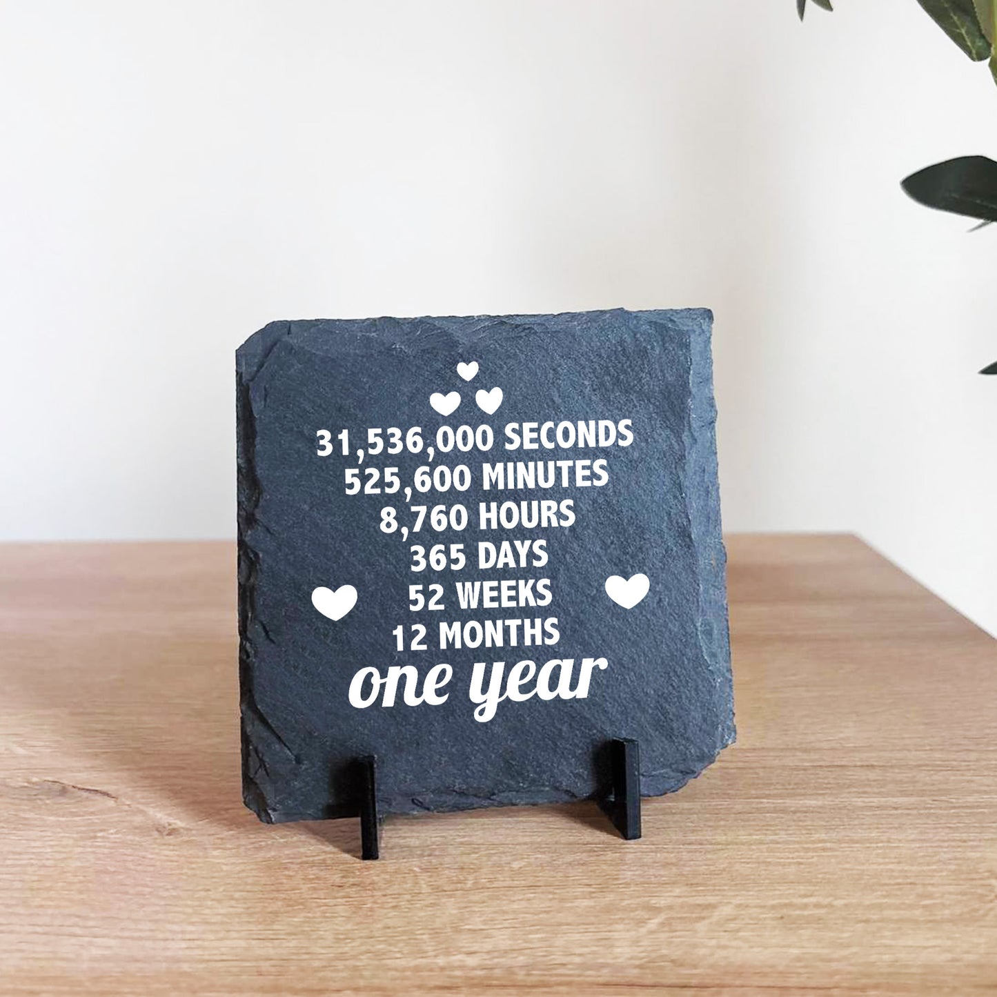 1st Anniversary Gift For Husband Wife SLATE Sign Novelty 1 Year