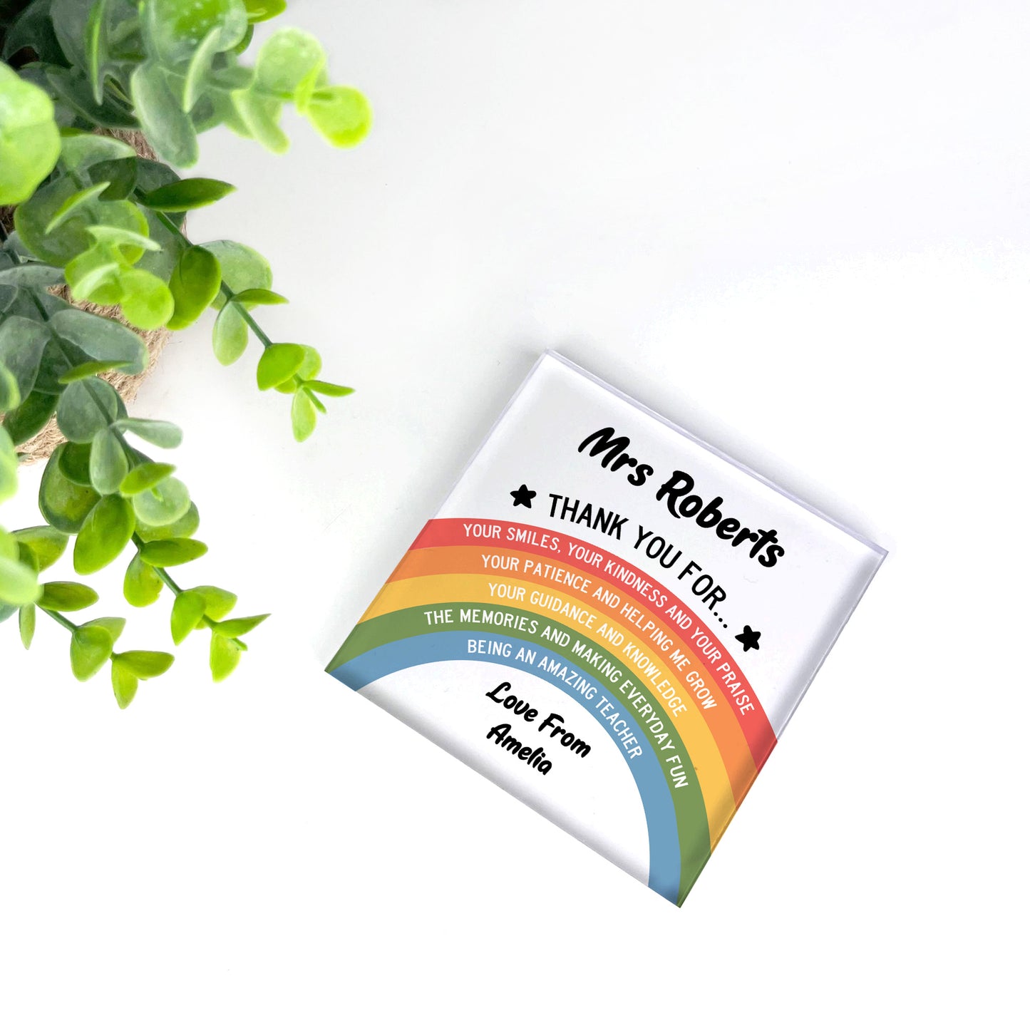 Personalised Gift For Teacher AMAZING TEACHER Plaque Thank You