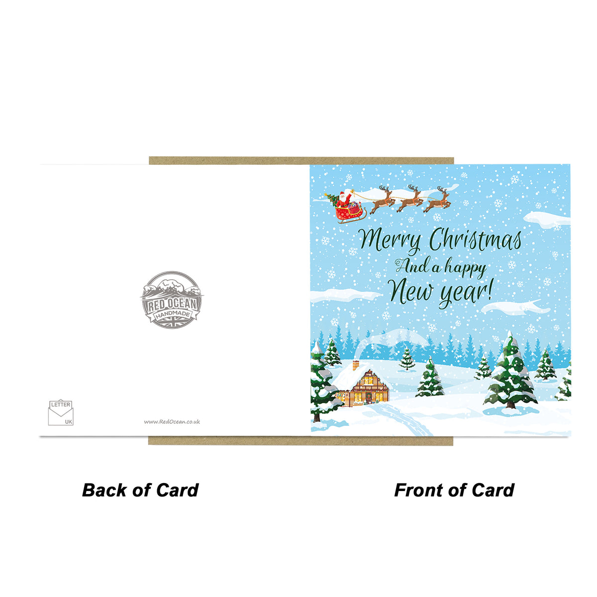 Merry Christmas Cards For Family or Friends Xmas Card For Kids