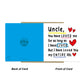 Birthday Card For Uncle With Kraft Envelope Uncle Card