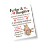 Father And Daughter A4 Framed Print Father's Day Gift For Dad