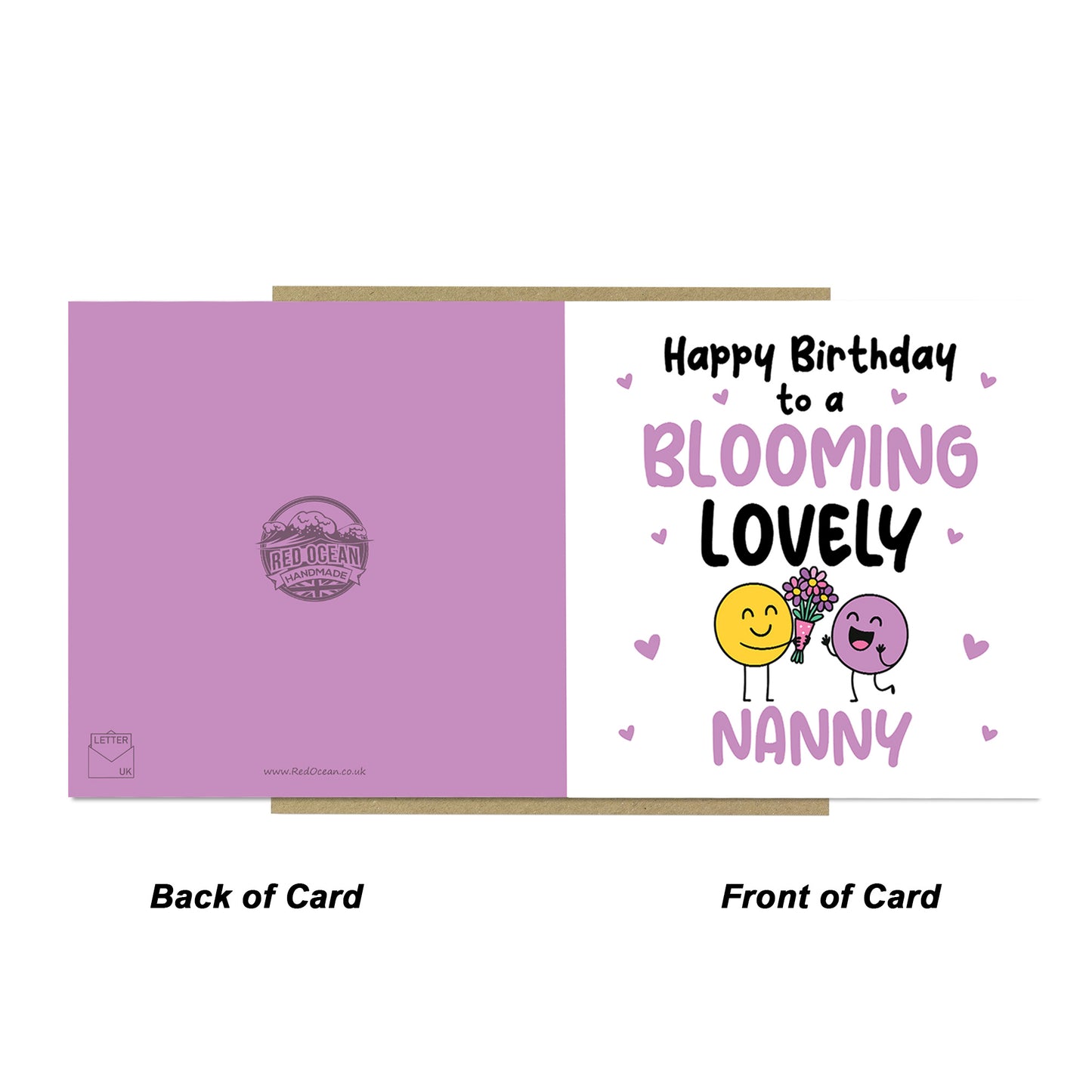 Happy Birthday Card For Nanny Blooming Lovely Nanny