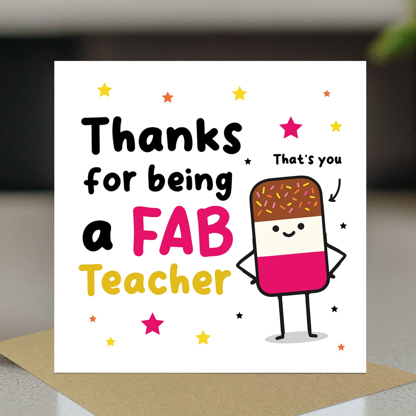 Teacher Appreciation Cards Set of 6 Assorted Thank You Cards