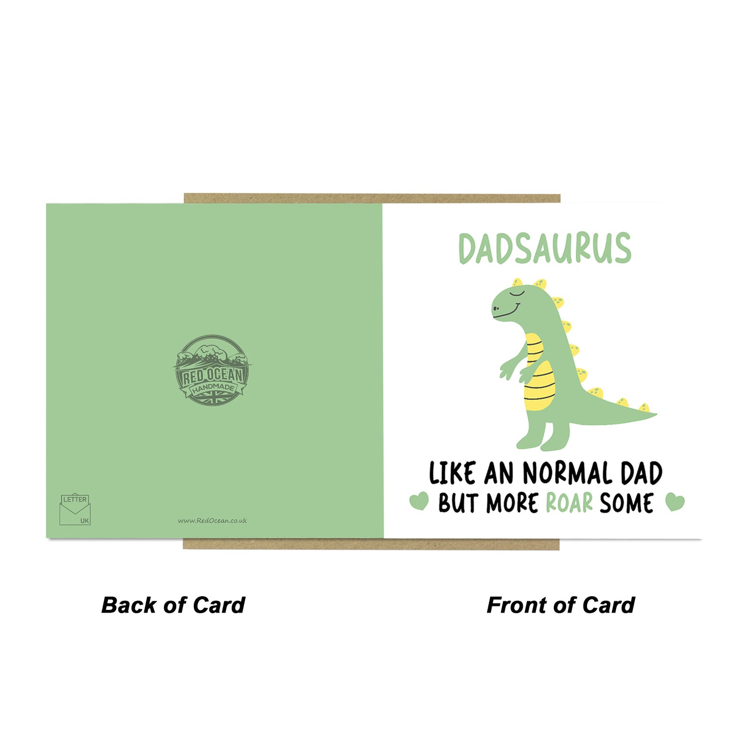 Dad Birthday Card for Her Dadsaurus Fathers Day Card For Dad