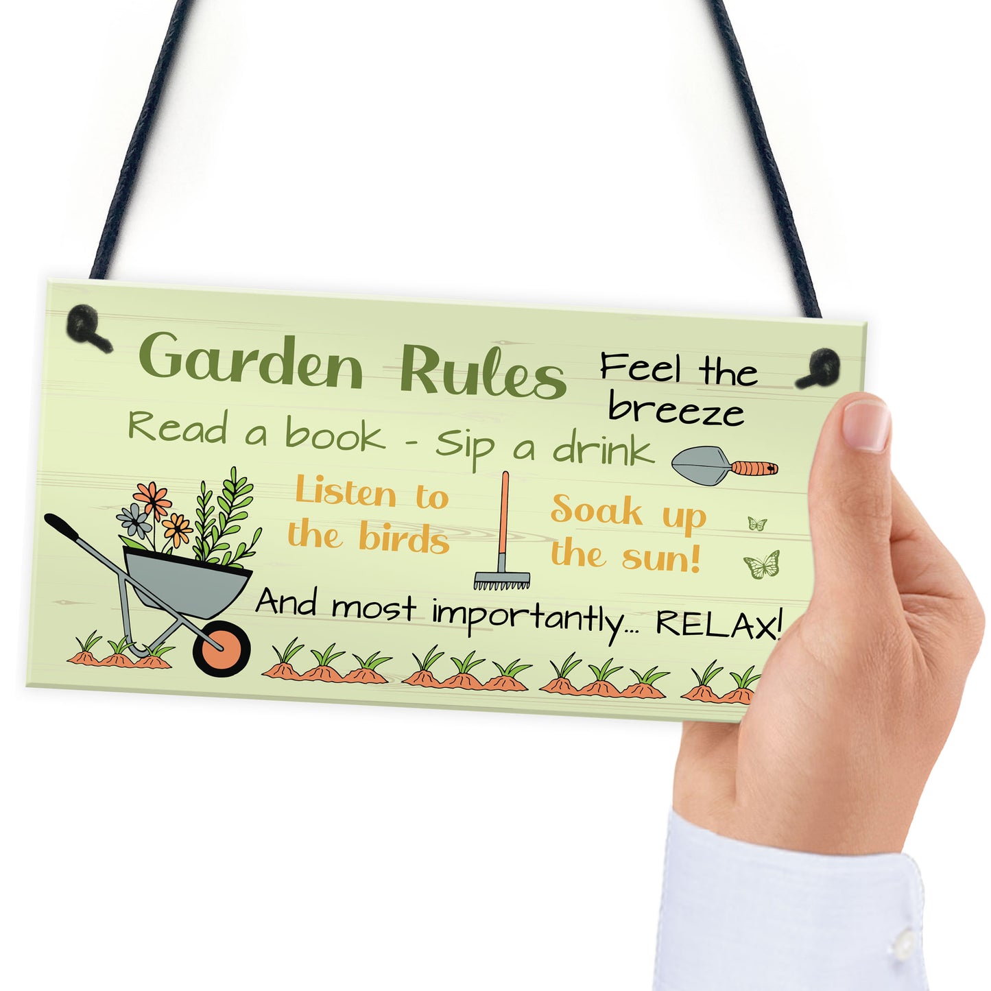 Garden Signs and Plaques for Outside Outdoor Garden Sign Welcome