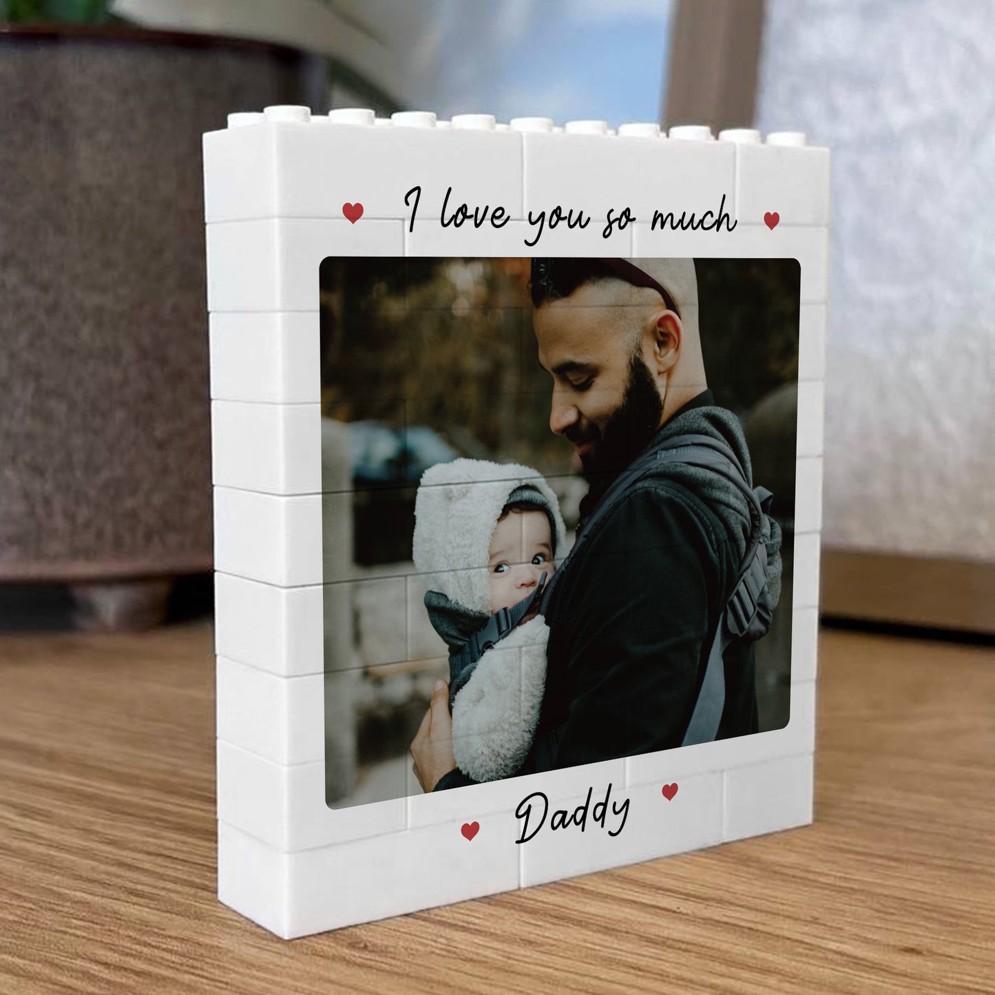 Personalised Fathers Day Photo Block Fathers Day Gift For Him