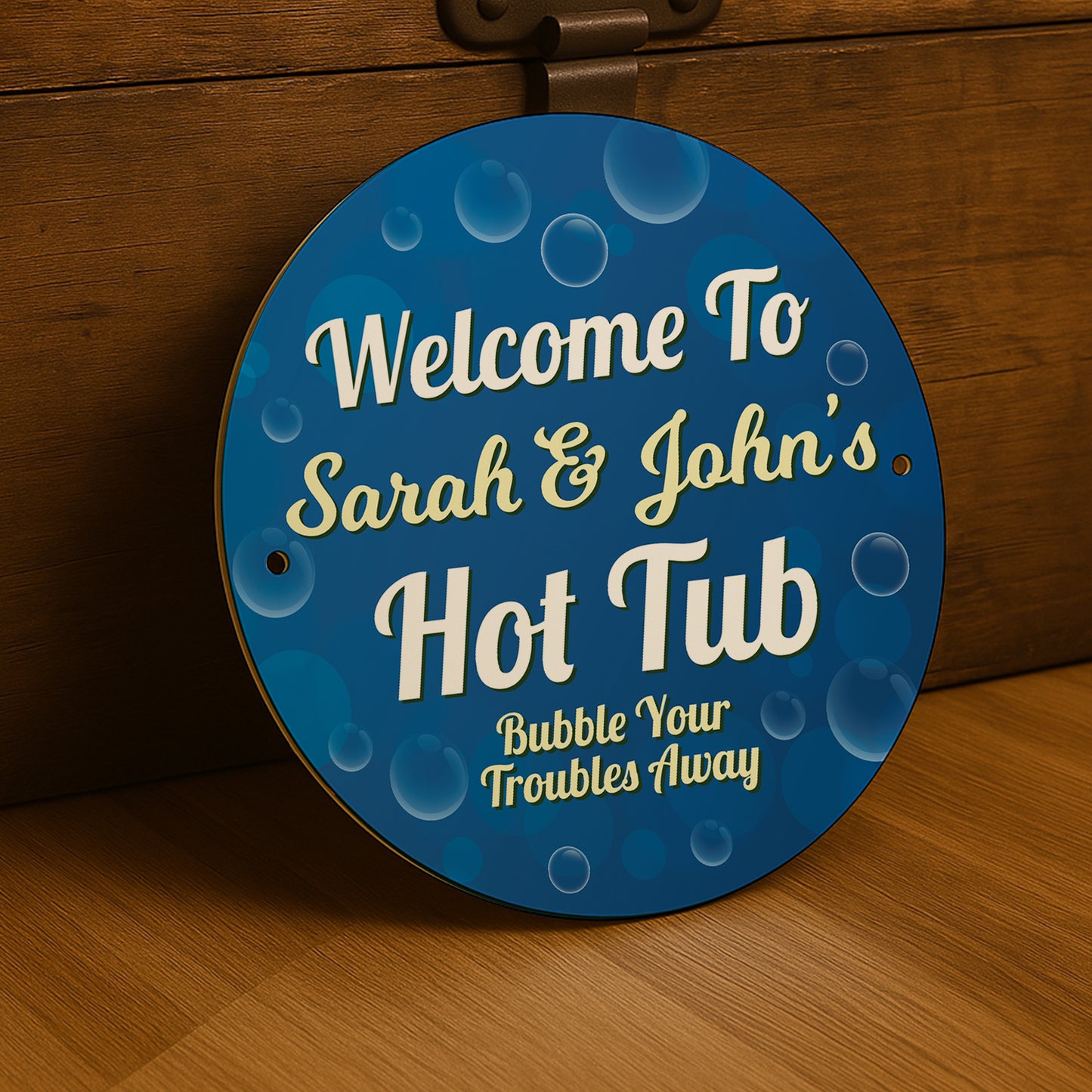 Personalised Welcome To Hot Tub Sign Wall Mounted Signs