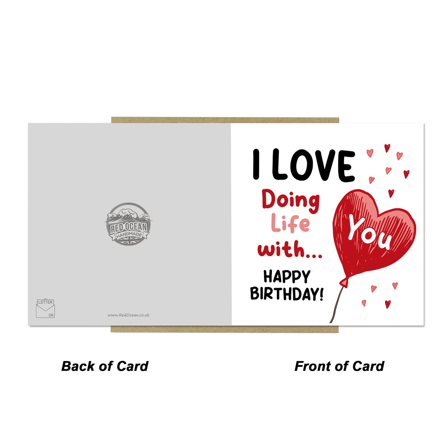 Birthday Card Love Doing Life With You Cute Birthday Card