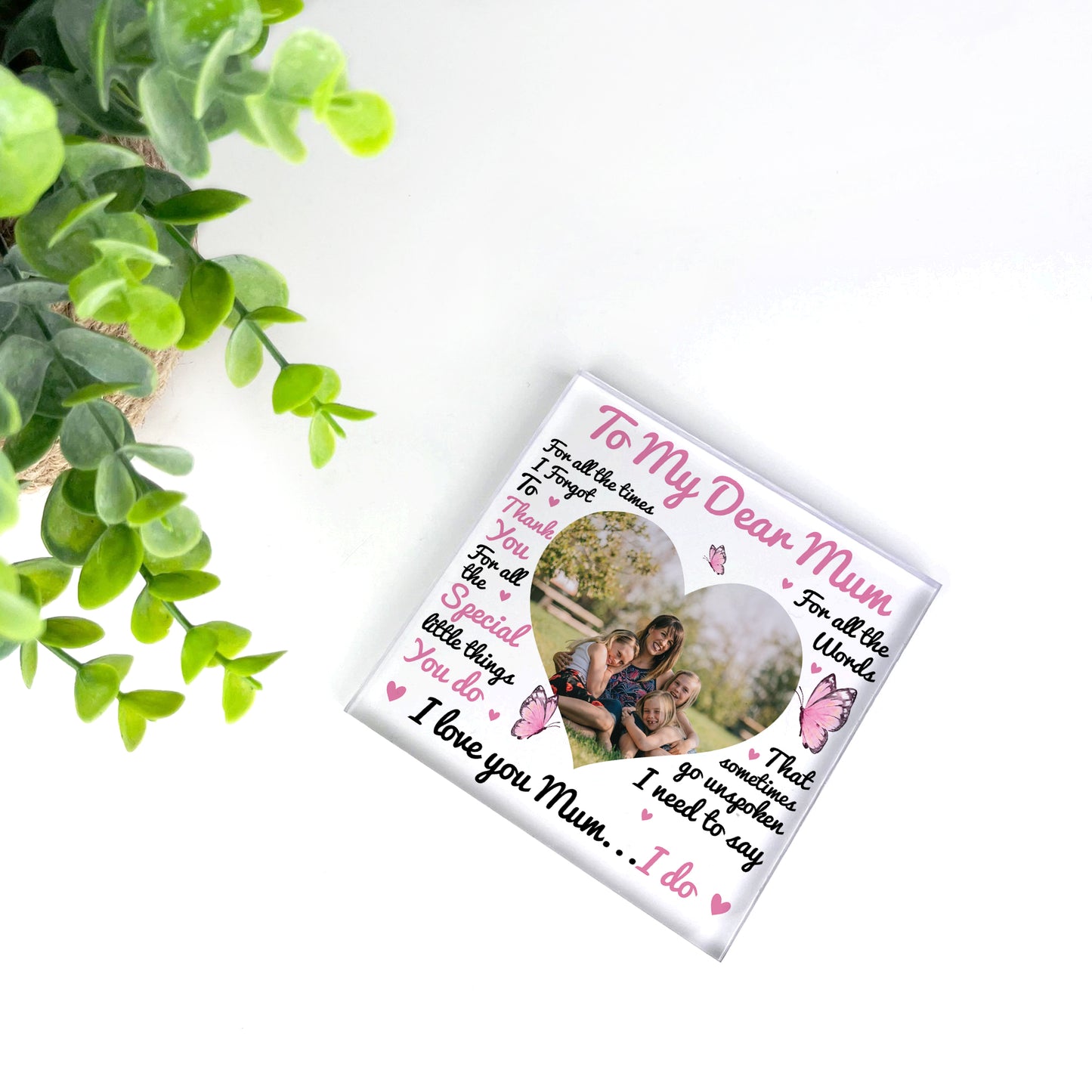Personalised Mum Photo Plaque, To My Dear Mum Gift, Mum Gifts
