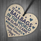 Funny Fathers Day Card and Wooden Heart Novelty Fathers Day Joke