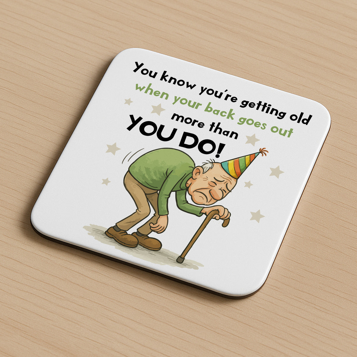 Funny Dad Gift For Dad Grandad COASTER Joke Dad Grandad Gift