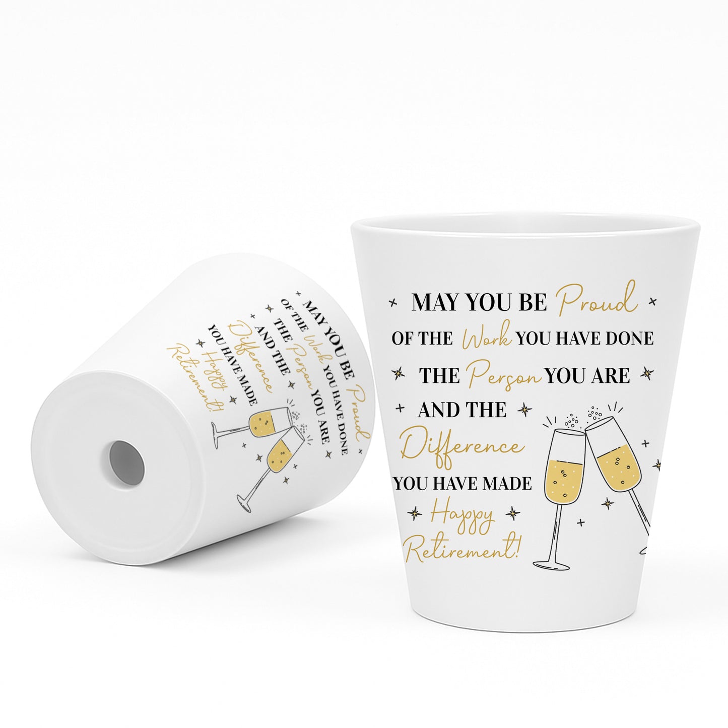 Retirement Gifts For Women Plant Pot and Card Congratulations