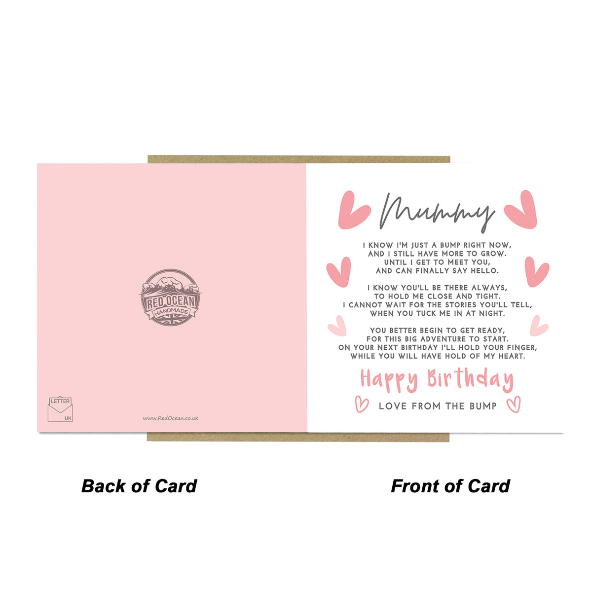 Happy Birthday Card For Mummy From Bump Mummy To Be Card