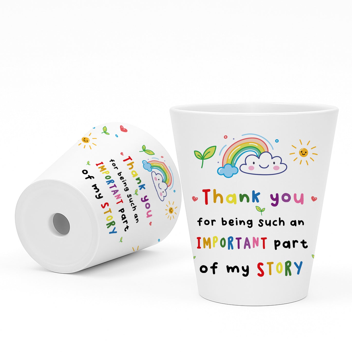 Thank You Gift Set For Teachers Appreciation Plant Pot and Card