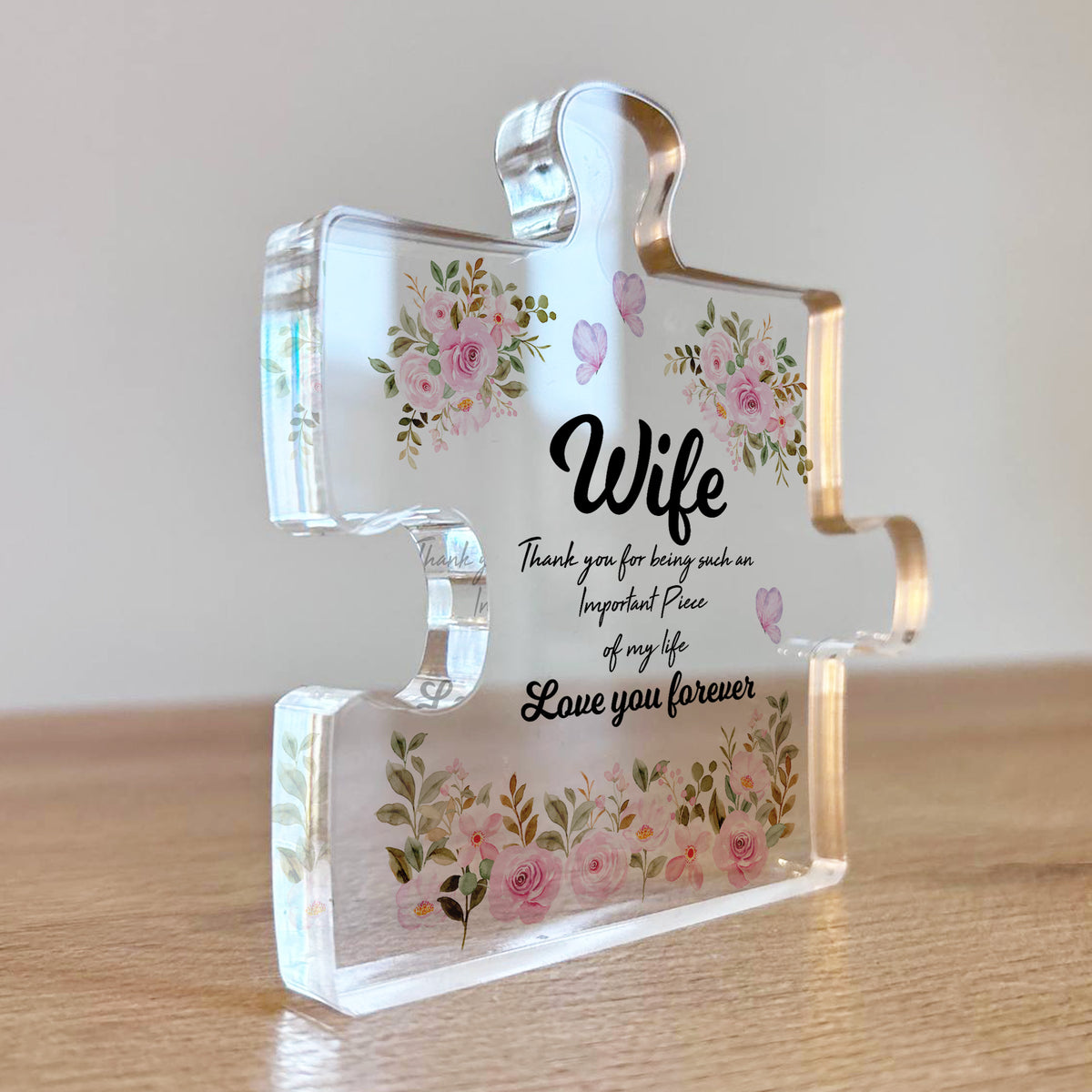 Wife Gifts Important Piece Of My Life Thank You Gift For Wife