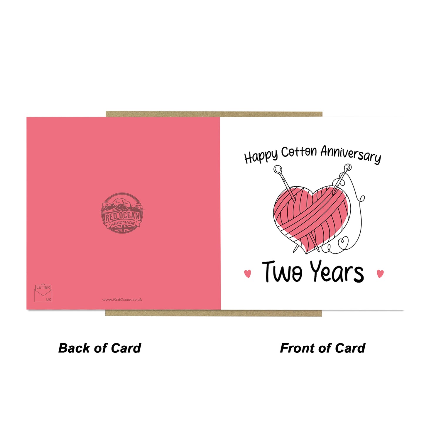 2nd Anniversary Card For Husband Wife Cotton Anniversary Card