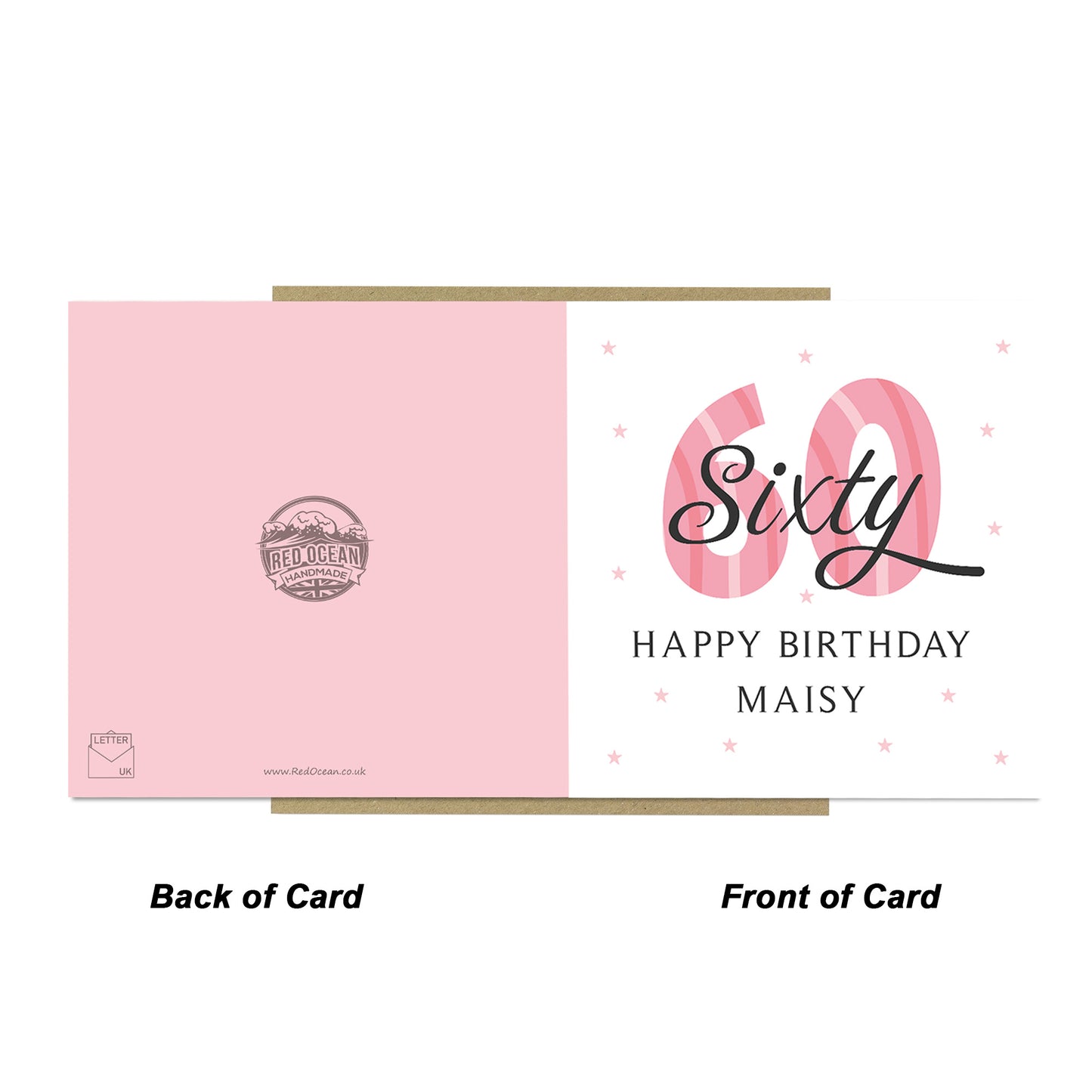 Personalised 60th Birthday Cards For Women Mum Auntie Nan