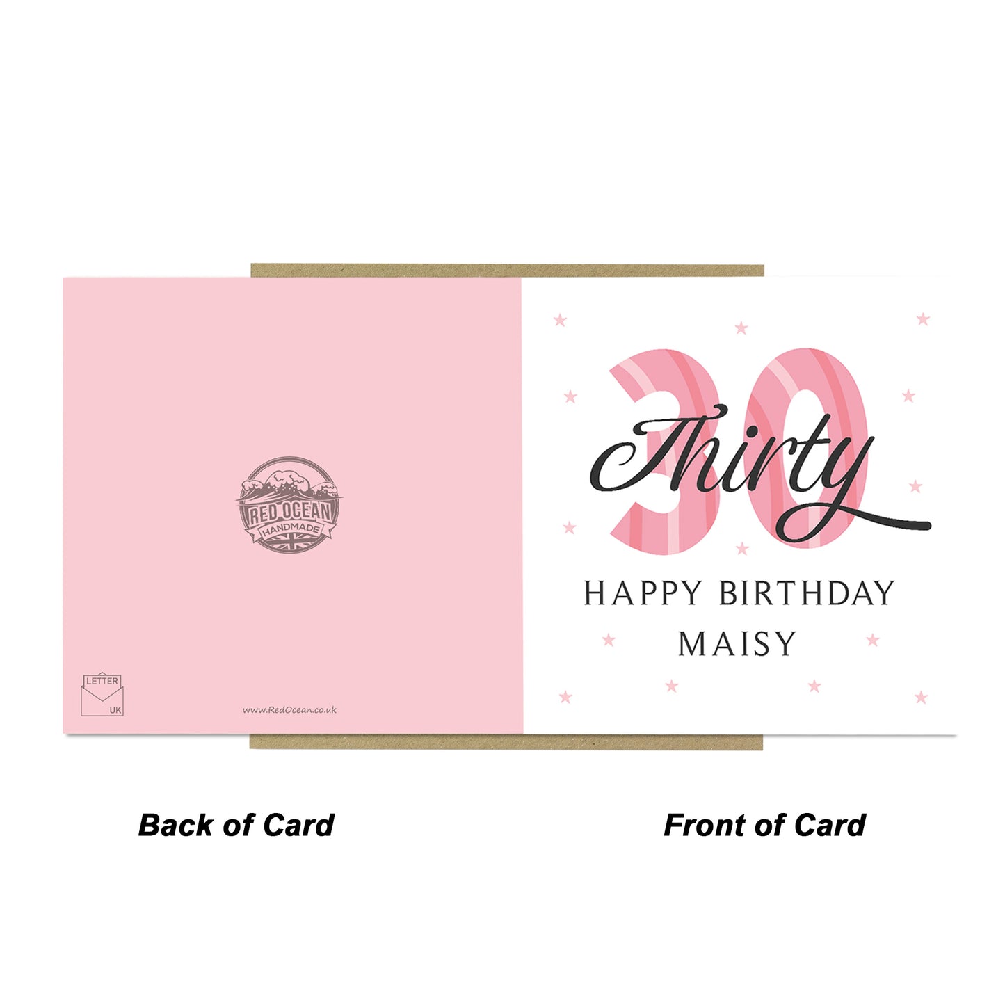 Personalised 30th Birthday Cards For Women Mum Auntie Daughter