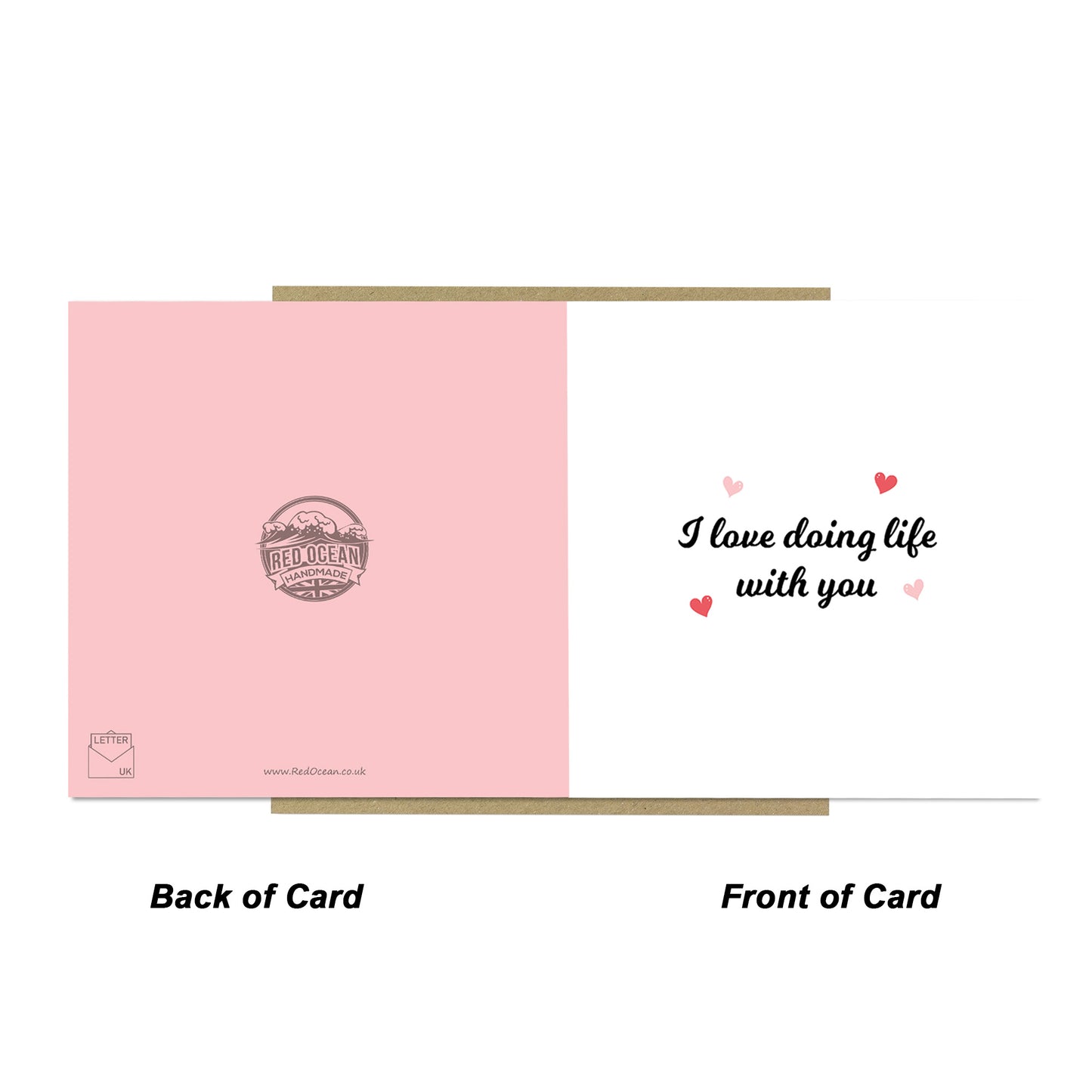 Valentines Day Card, Card For Boyfriend, I Love Doing Life