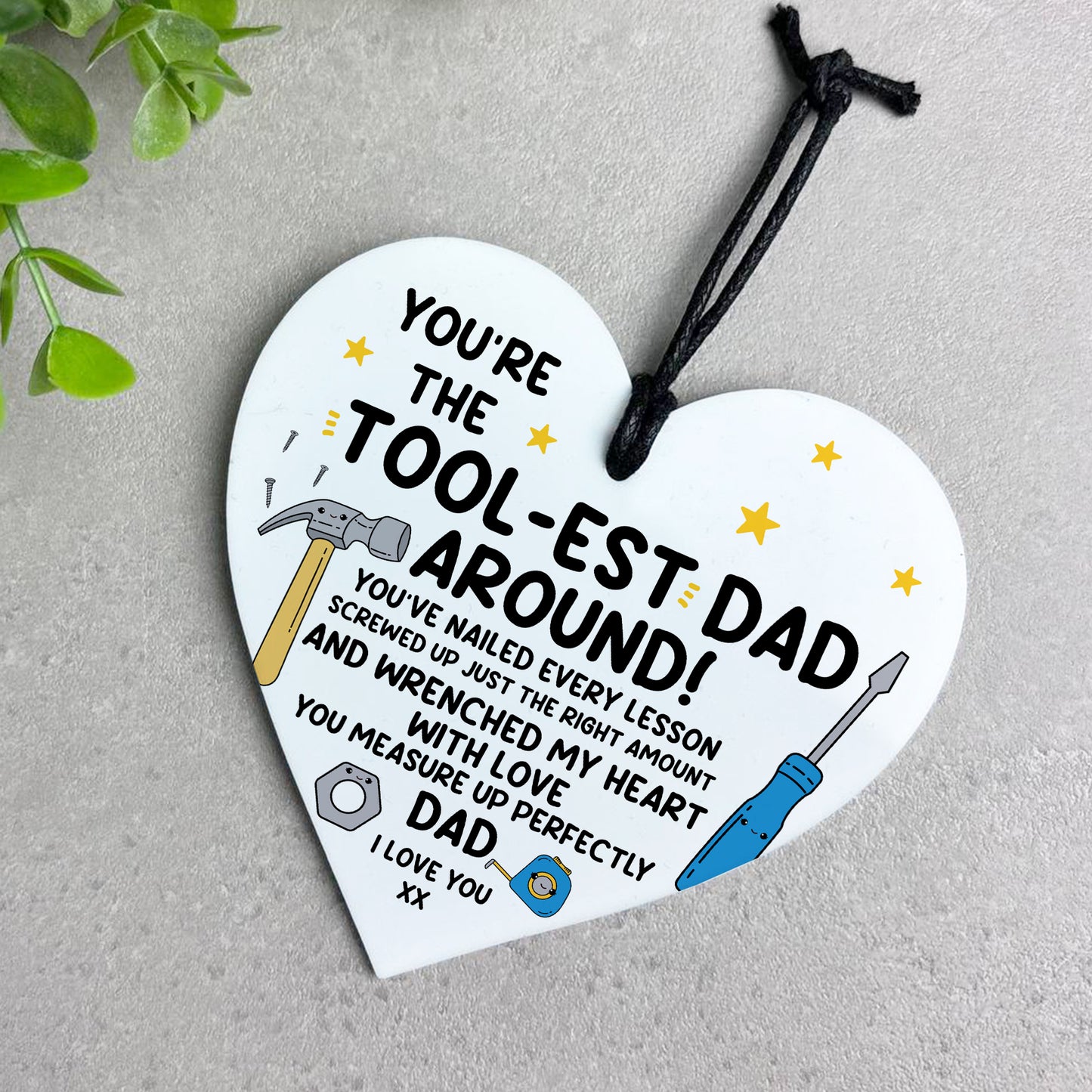 You Are The Toolest Dad Gift For Birthday Fathers Day Heart