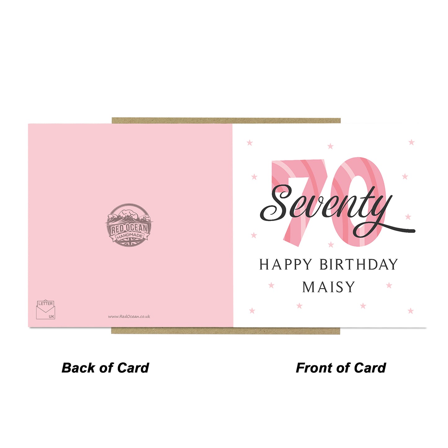 Personalised 70th Birthday Cards For Women Mum Auntie Nan Nanny