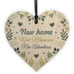 new home congratulations card and heart keepsake housewarming
