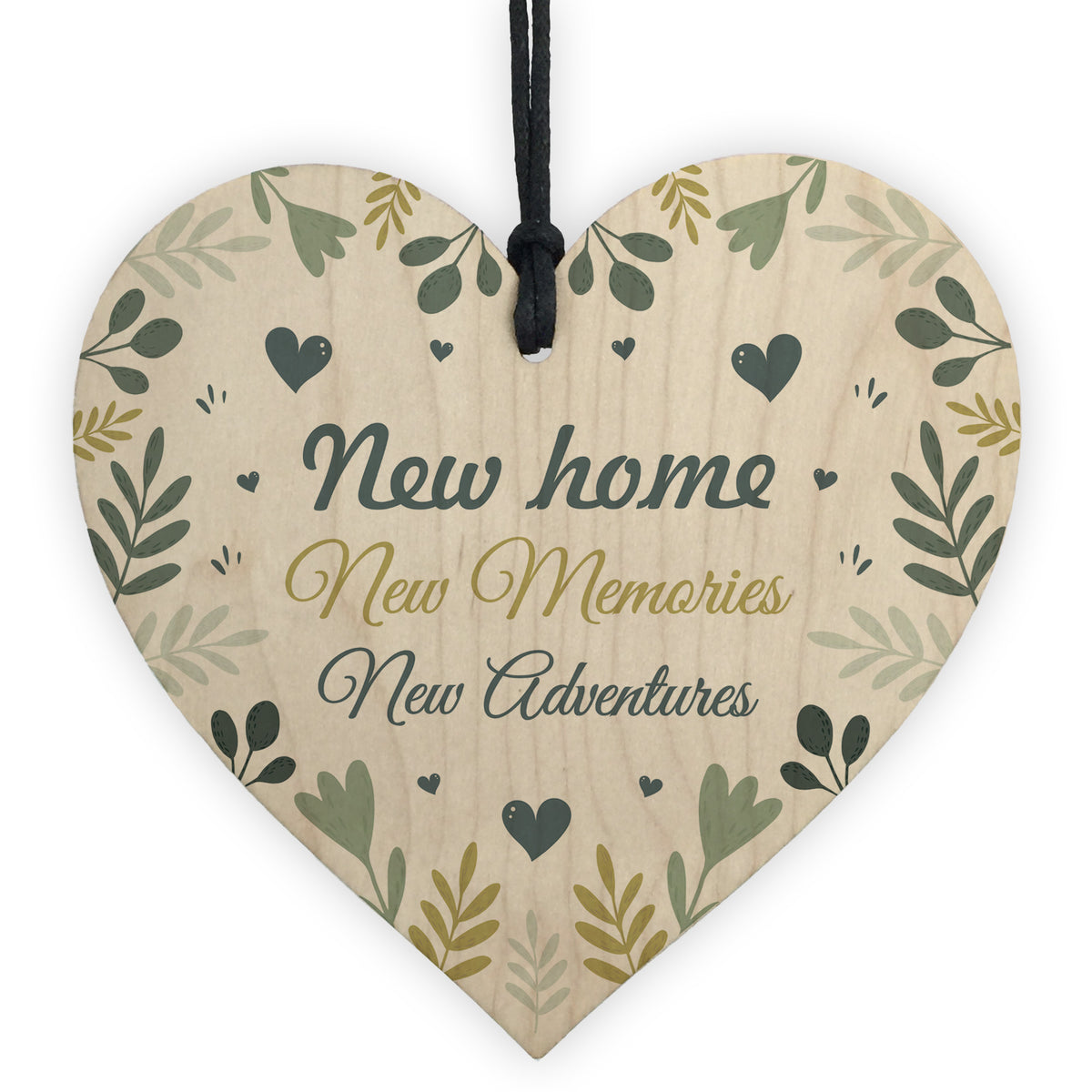 new home congratulations card and heart keepsake housewarming