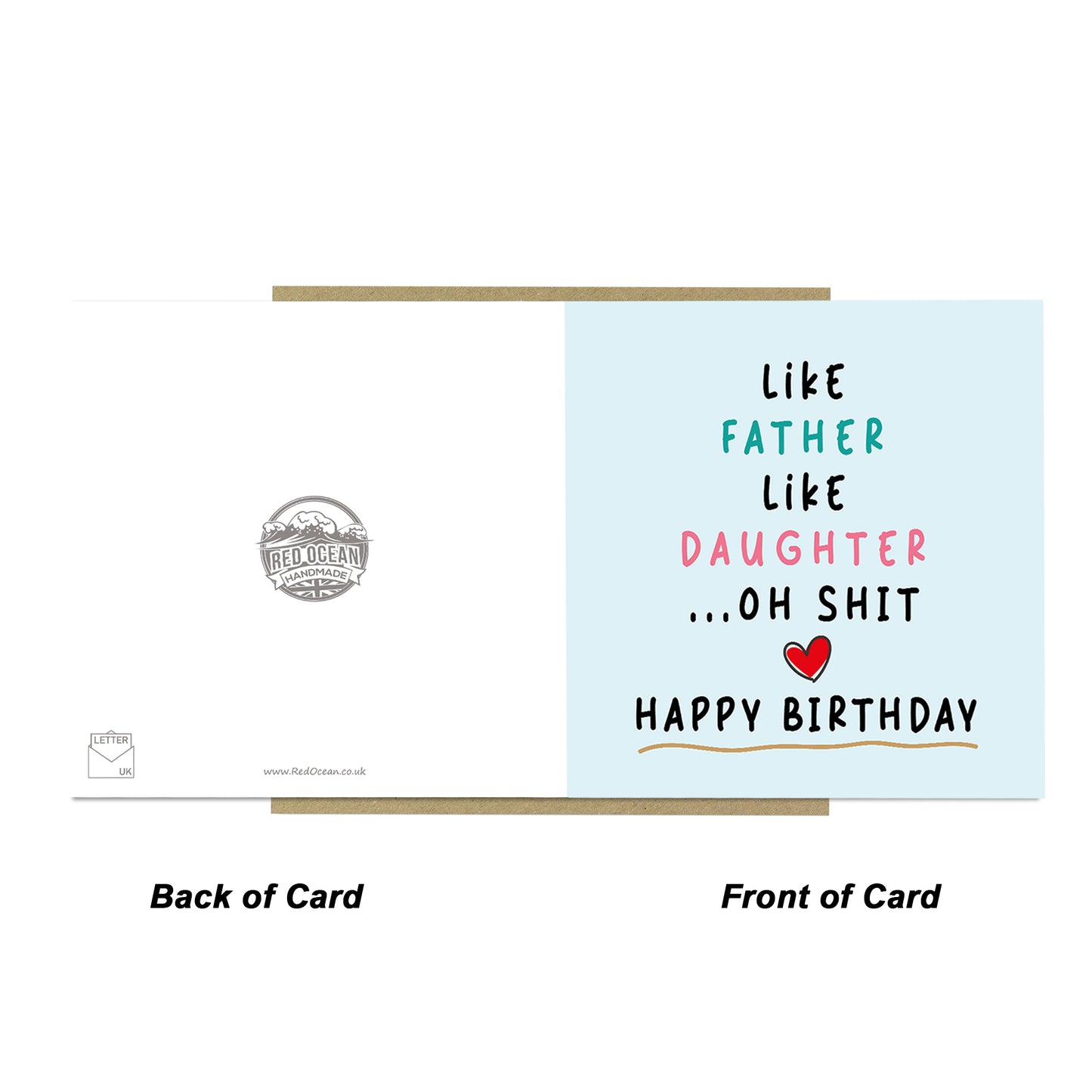 Funny Birthday Card For Dad Or Daughter Dad Birthday Daughter
