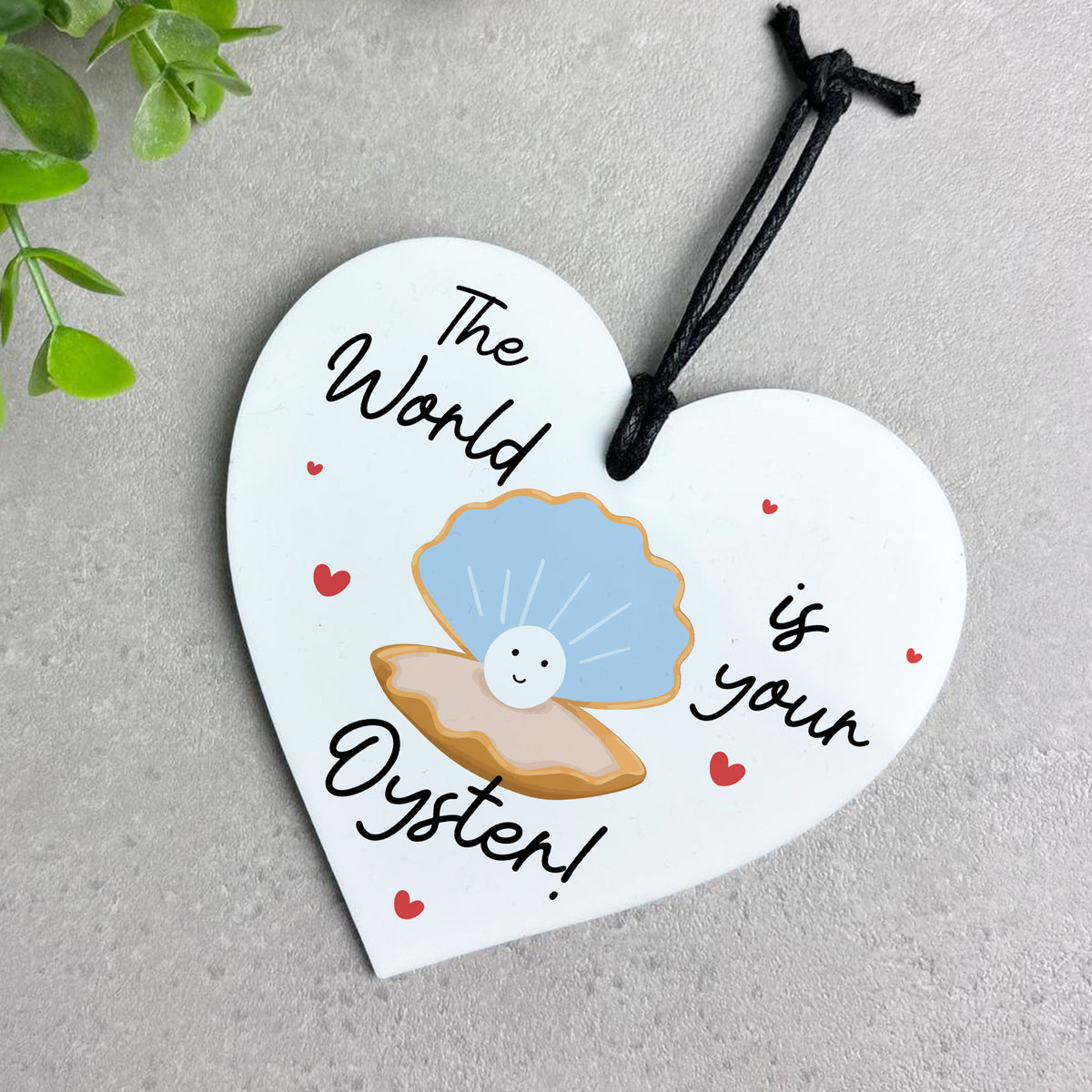 Cute Good Luck Gift For Him Her The World Is Your Oyster