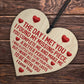 Couple Gifts For Him Her Wood Heart Love Gifts Boyfriend