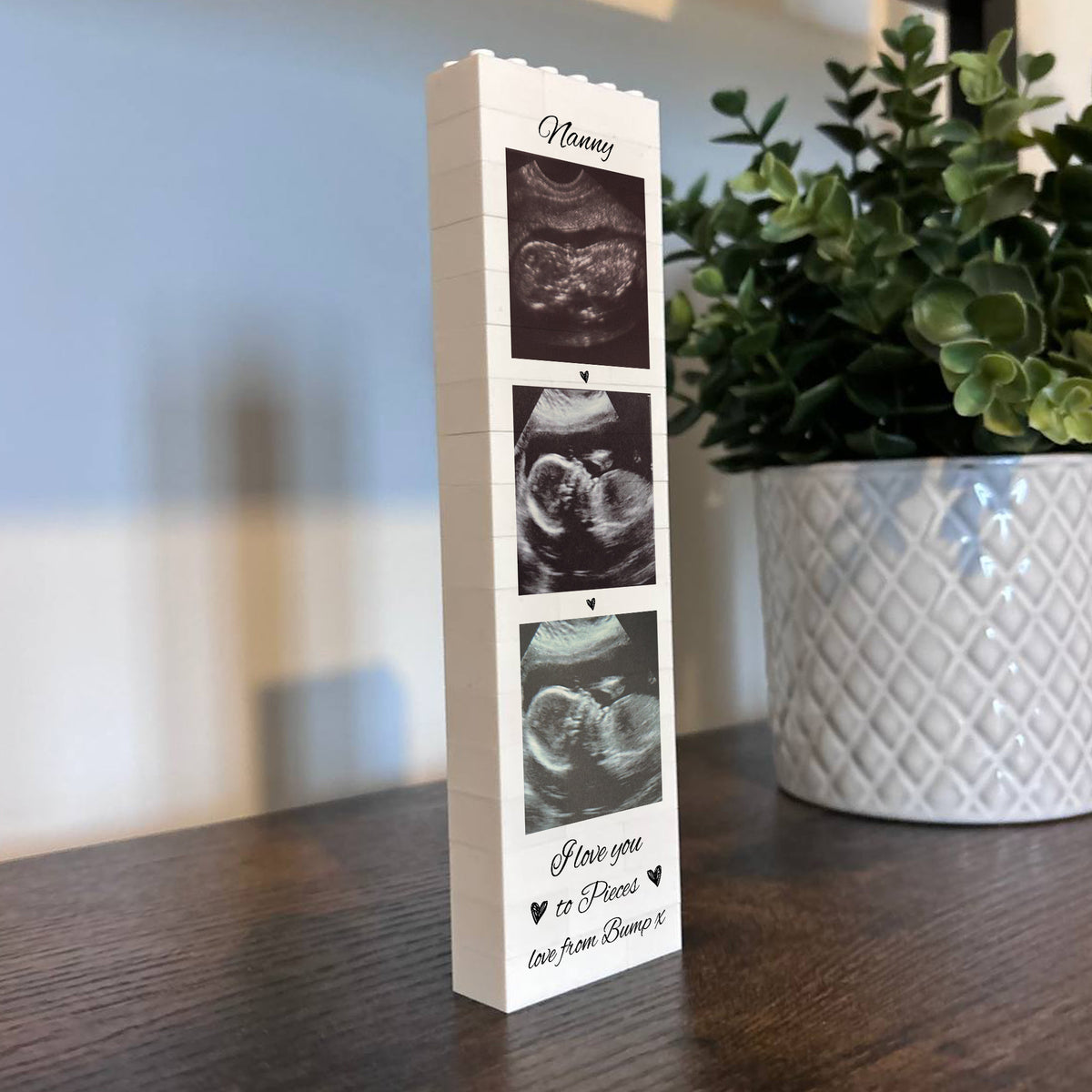 Personalised Nanny Gift From Bump Brick Photo Block Puzzle