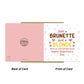 Galentines Day Card, Blonde And Brunette Best Friend Card Funny