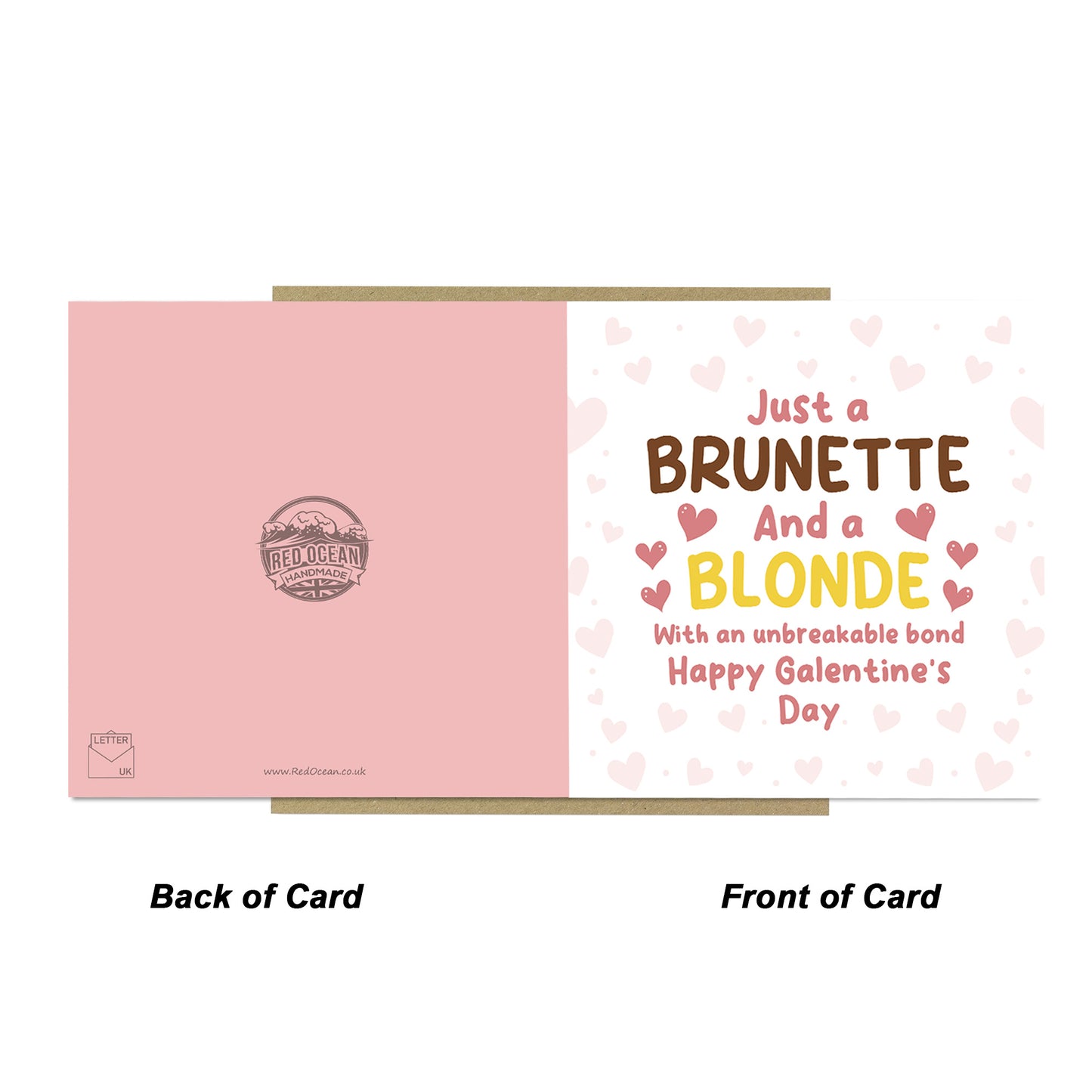 Galentines Day Card, Blonde And Brunette Best Friend Card Funny