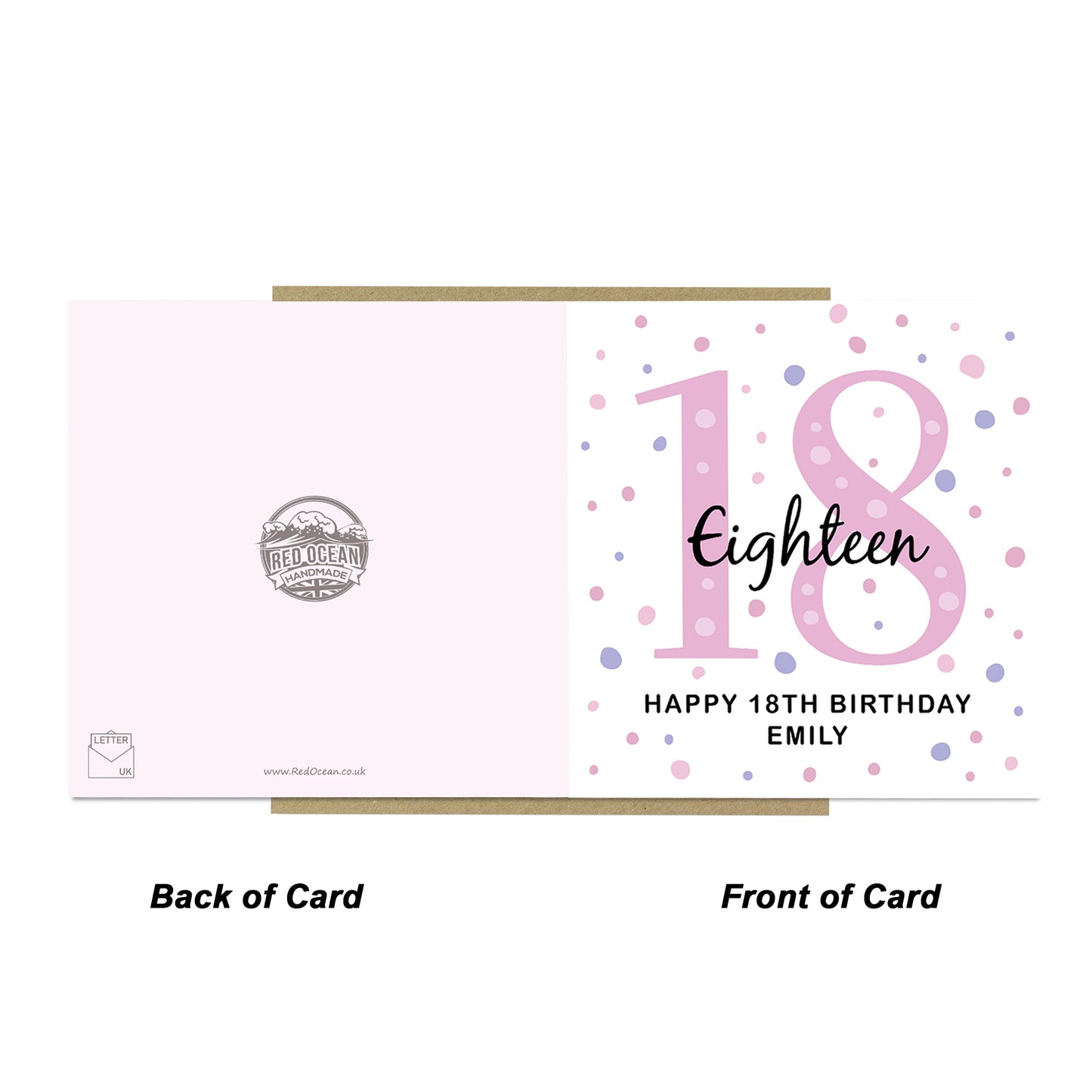 Personalised 18th Birthday Card Daughter Friend Sister Her