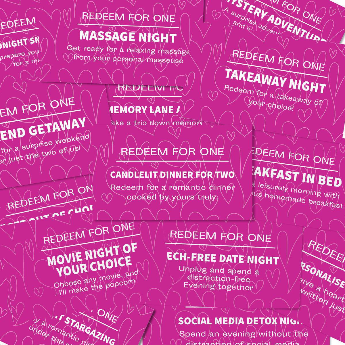 Gift For Girlfriend Bundle of 2 Coupon Books Date Night
