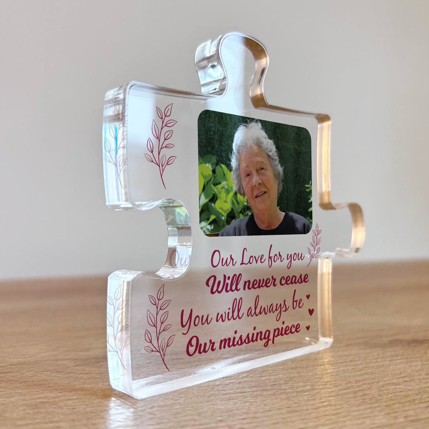 Personalised Memorial Plaque Puzzle Piece Plaque Missing Piece M