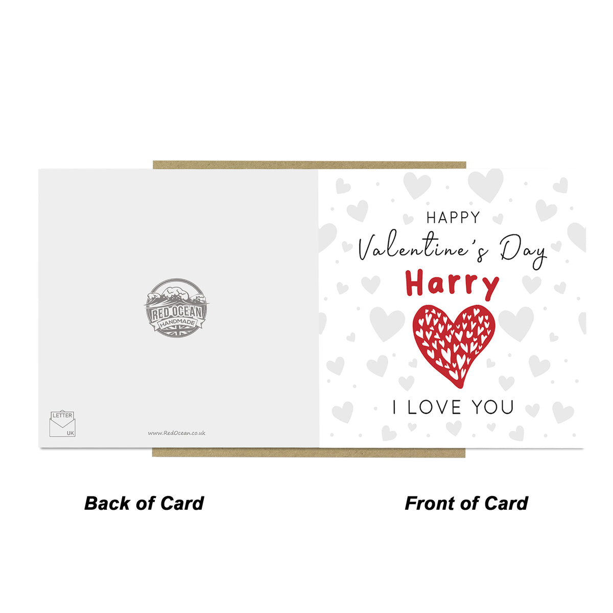 Personalised Happy Valentines Day Card Valentines Gift For Him