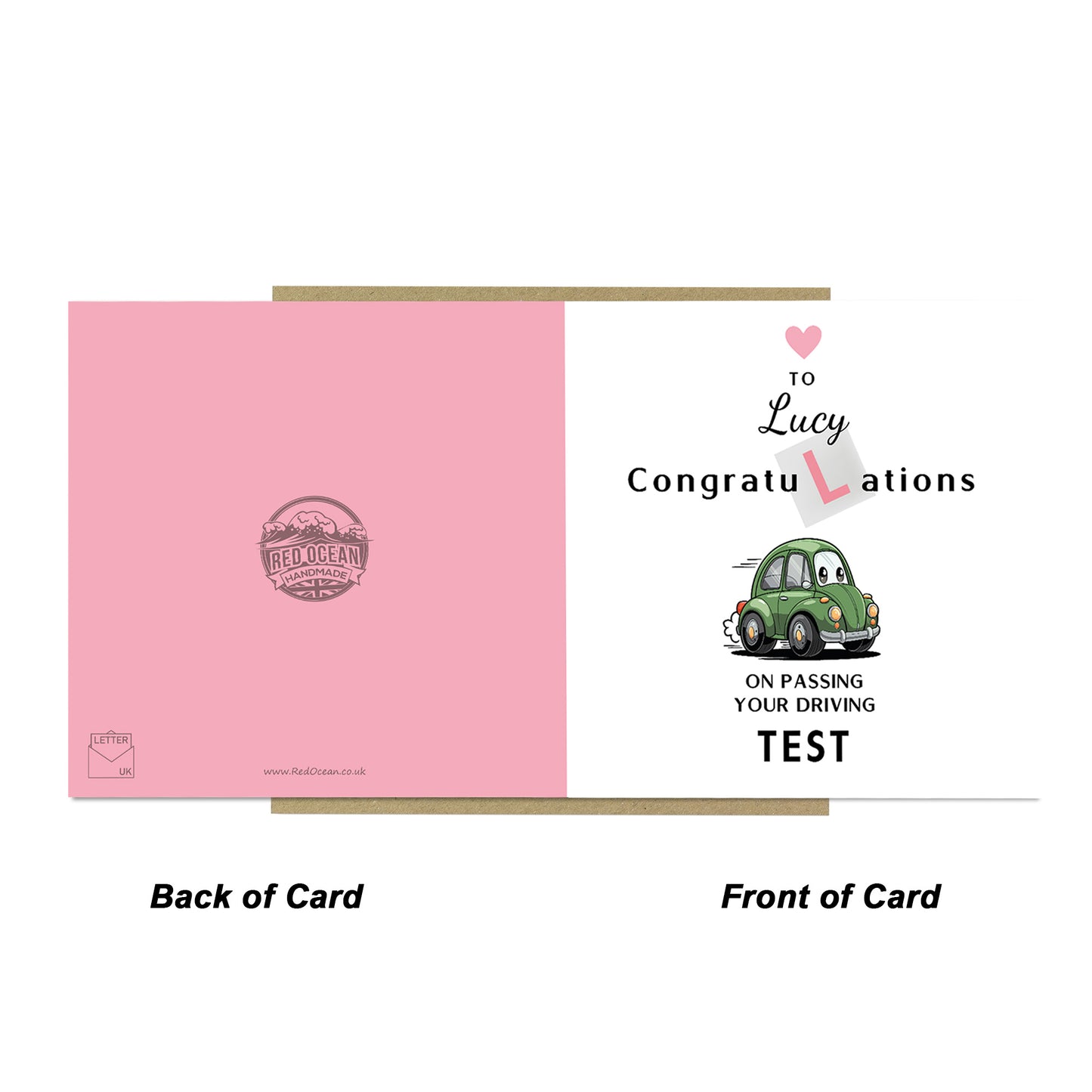 Personalised Passed Driving Test Card Congratulations On Passing