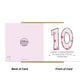 10th Wedding Anniversary Card With Envelope For Wife Husband