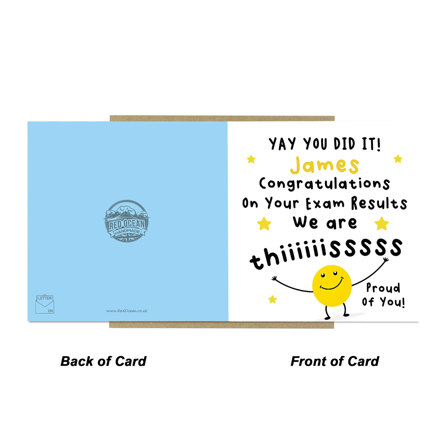 Personalised Congratulations Well Done Card Proud of You Card