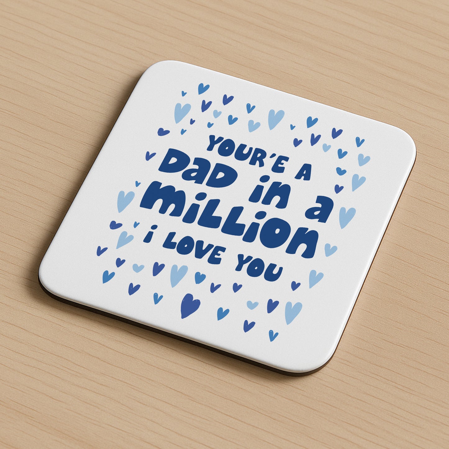 Dad In A Million Novelty Coaster Gift For Fathers Day Birthday